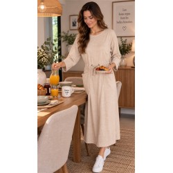 Robe d' intérieur beige