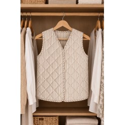 Gilet court matelasse