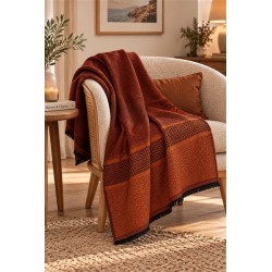 Plaid coton lin