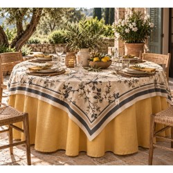 Nappe ronde diamètre 215 cm...