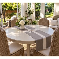 Chemin de table cadeau gris...